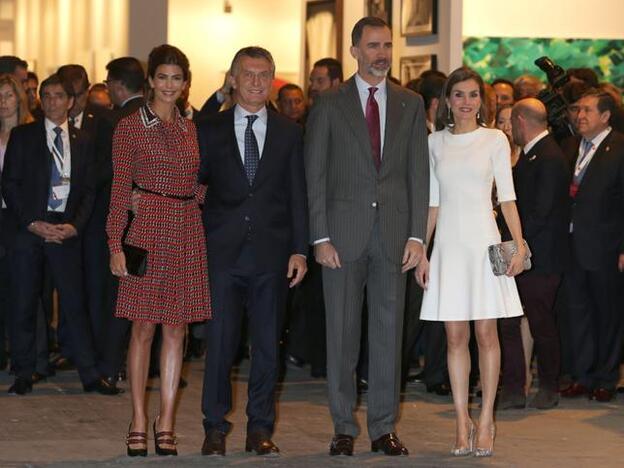 Los Reyes Felipe y Letizia devuelven la visita a los Macri