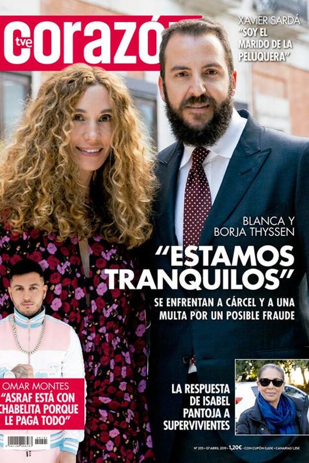 Los problemas judiciales de Borja y Blanca Thyssen, portada de 'Corazón'