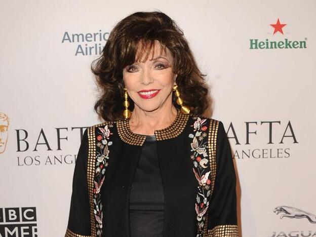 Joan Collins muestra cómo ha quedado su casa tras el incendio de este fin de semana./cordon press.