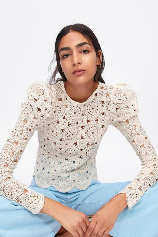 Top de crochet de la nueva colección de Zara.