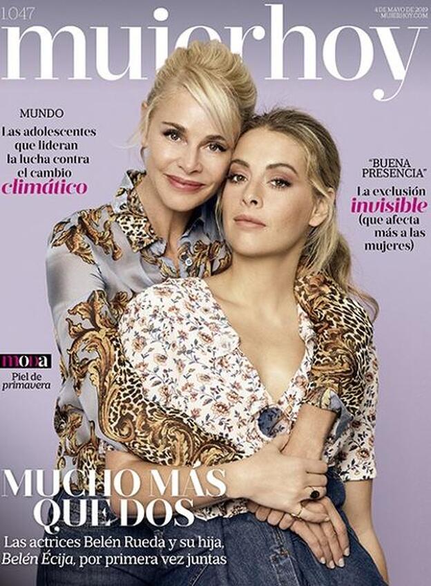 Belén Rueda y su hija, Belén Écija, por primera vez juntas en la portada de Mujerhoy