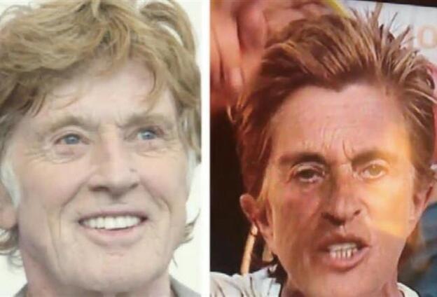 Comparativa de Chelo García Cortés con Robert Redford.