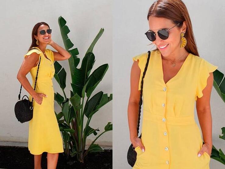 10 alternativas low cost al vestido amarillo (agotado) más deseado de Paula Echevarría