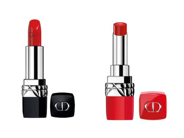 1. ORIGINAL. Rouge Dior en tono 999 de Dior (37 €). 2. REINVENCIÓN. Rouge Dior Ultra Rouge en tono 999 Ultra Rouge de Dior (37 €).