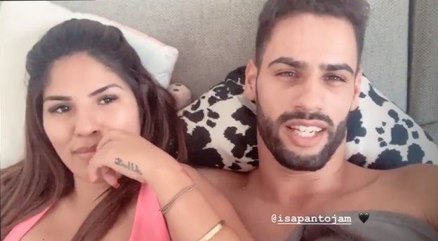 Chabelita y Asraf juntos el martes en Instagram 'stories'.