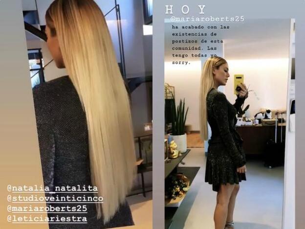 Blanca Suárez con su nuevo cambio de look.