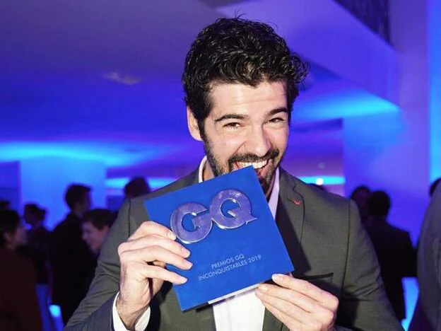 Miguel Ángel Muñoz con el premio GQ al compromiso 2019./instagram.