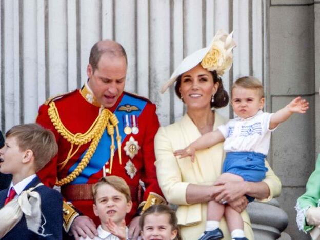 Los duques de Cambridge durante el evento.