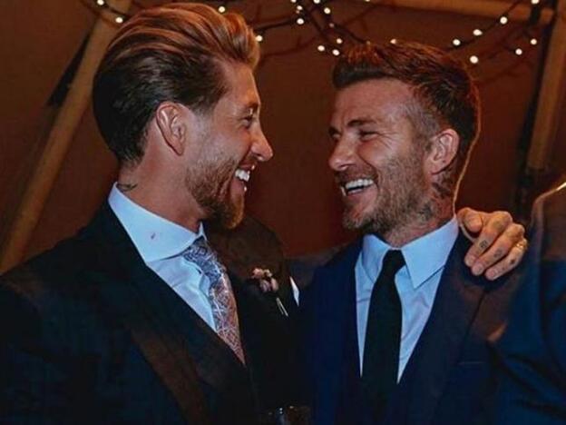 Las emotivas fotos deDavid Beckham y Sergio Ramos