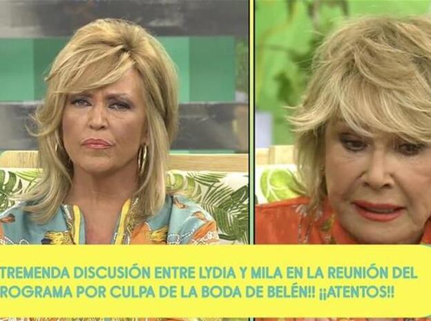 Tremenda bronca de Mila Ximénez y Lydia Lozano en directo en 'Sálvame'