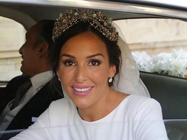 El vestido de novia de Rocio Osorno el día de su boda