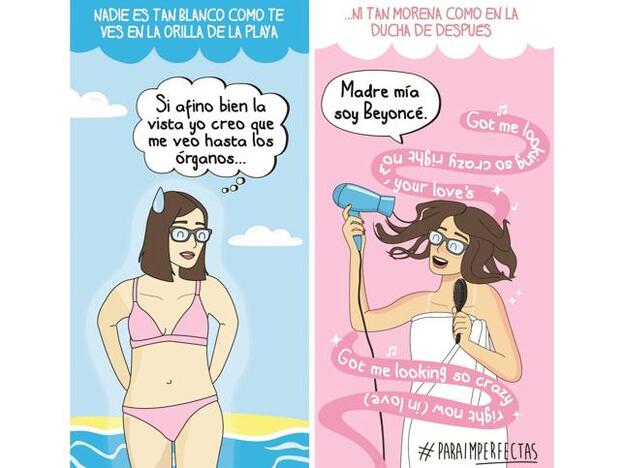 La imperfecta: Ir a la playa ¿y volver blanca?