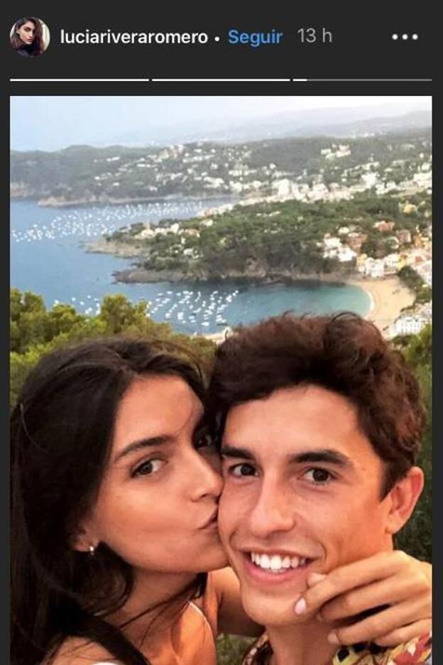 Lucía Rivera comparte por primera vez una imagen junto a Marc Márquez en Instagram.