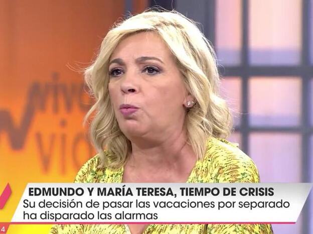 Carmen Borrego desmiente la crisis de María Teresa Campos y Edmundo Arrocet