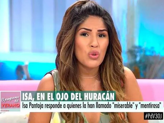 Chabelita Pantoja arremetiendo contra Kiko Hernández en 'El programa de verano'./telecinco.