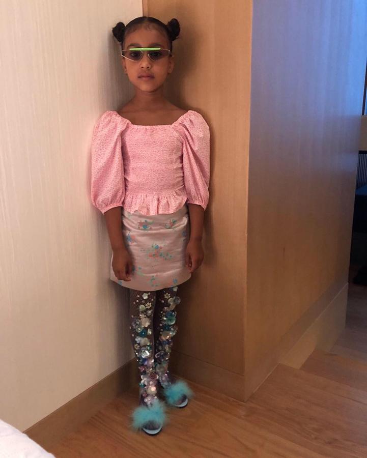 Los impactantes looks de North West, la hija de Kim Kardashian