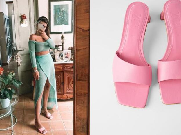 Dulceida combinó las sandalias de Zara con un conjunto de Asos.