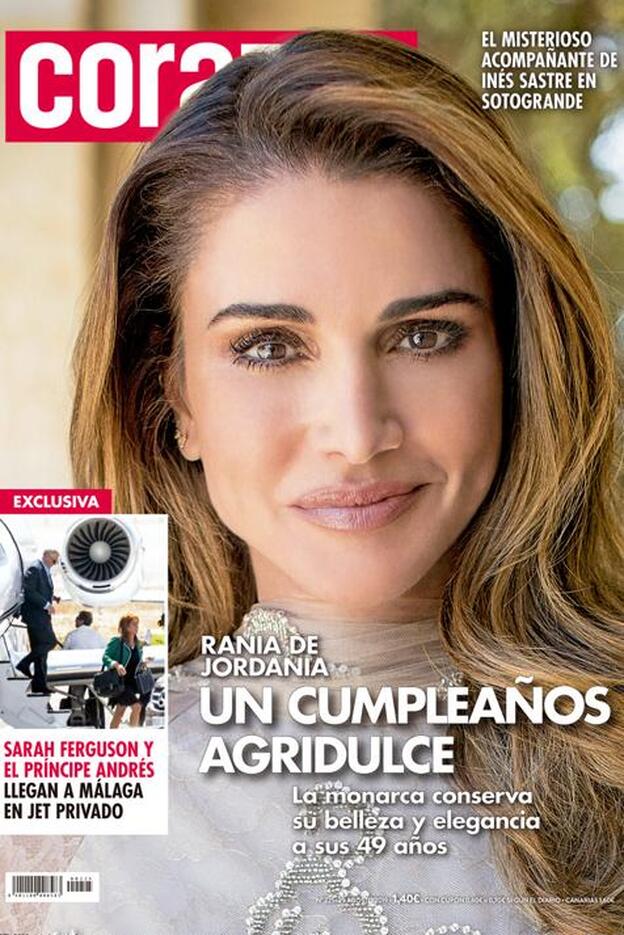 El cumpleaños agridulce de Rania de Jordania, portada de 'Corazón'