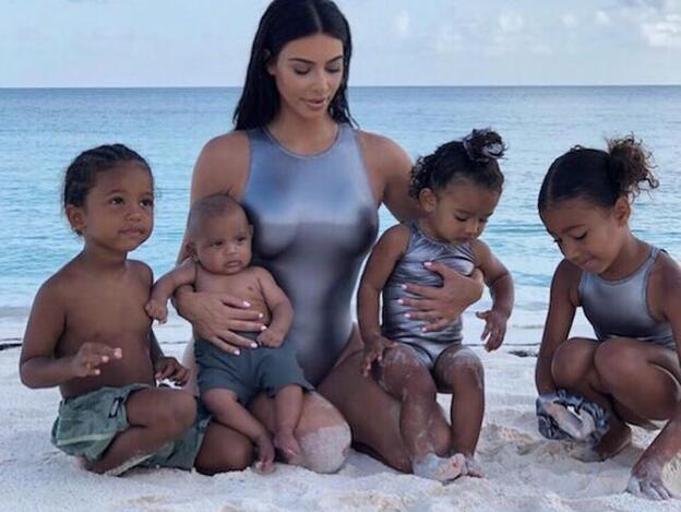 Kim Kardashian posa en Instagram sin Photoshop