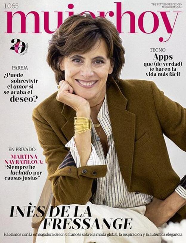 Inès de la Fressange, un icono en la portada de Mujerhoy