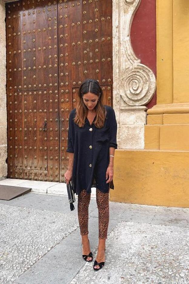 Los pantalones de leopardo de Zara que lleva Rocío Osorno y que necesitas ya en tu armario