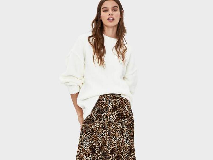 6 faldas midi con estampado animal de Zara, Mango, H&M y otras tiendas low cost para el otoño