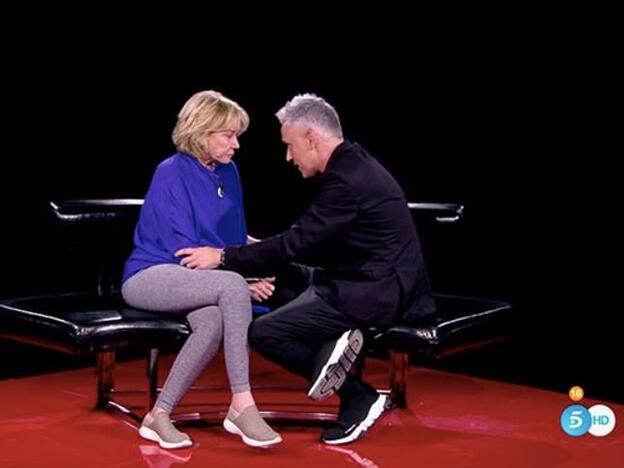 Kiko Hernández visita a Mila Ximénez en la casa de 'GH VIP 7' ante su posible expulsión