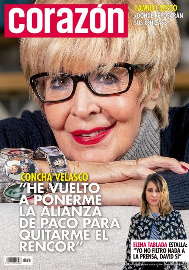 Concha Velasco echa el rencor de su vida en la portada del 'Corazón'