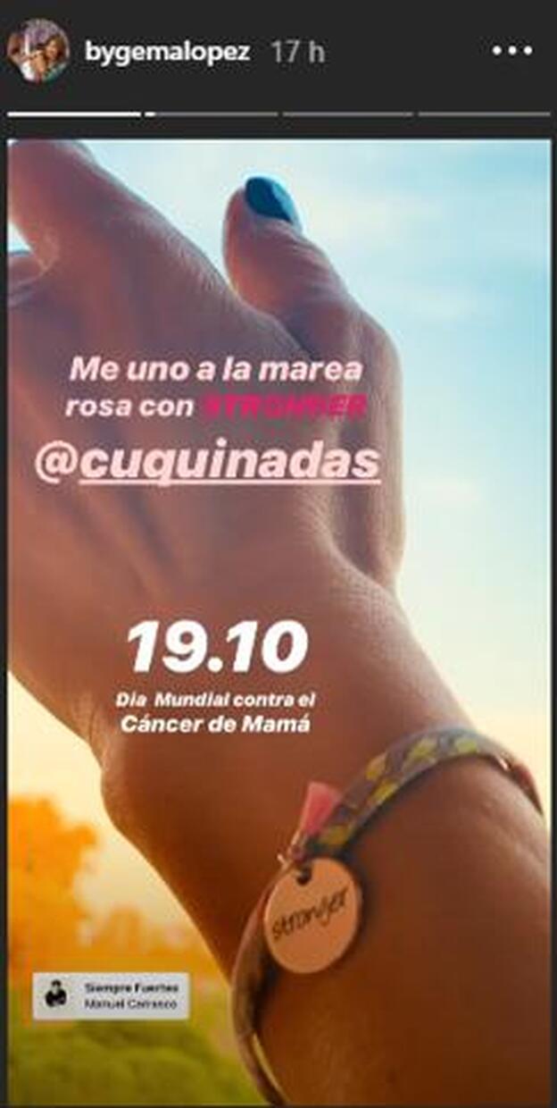 Gemma López comparte esta foto en su cuenta personal de Instagram.