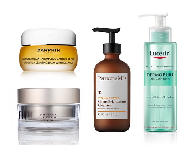 Bálsamo Limpiador Aromático con Palo de Rosa de Darphin (37 €). Moringa Cleansing Balm de Emma Hardie (59 €). Citrus Brightening Cleanser de Perricone MD (65 €). Dermopure Oil Control de Eucerin (15,40 €).