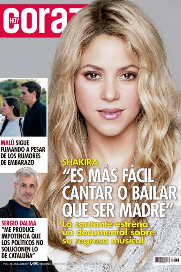 Las confesiones más personales de Shakira, portada de 'Hoy Corazón'