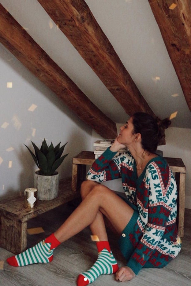 Flechazo total con este look de Navidad para casa de Mery Turiel