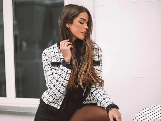 Violeta Mangriñán lleva la chaqueta perfecta de tweed/instagram Violeta mangriñán