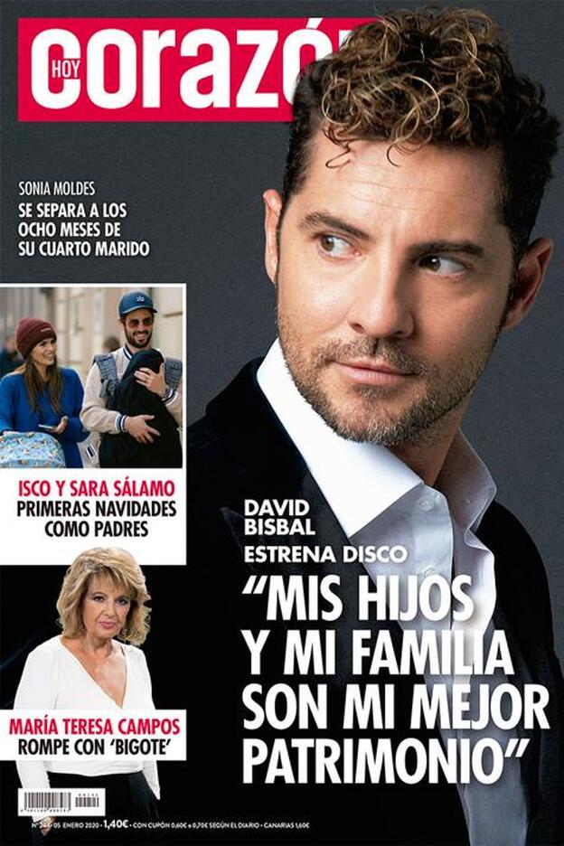 David Bisbal nos cuenta sus proyectos para 2020 en la portada de 'Hoy Corazón