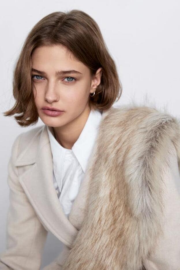 Mery Turiel el abrigo con cuello de de Zara que va a en las rebajas | Mujer Hoy