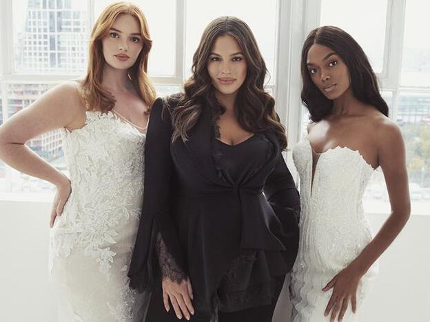 Ashley Graham diseña una colección de vestidos de novia hasta la talla 66