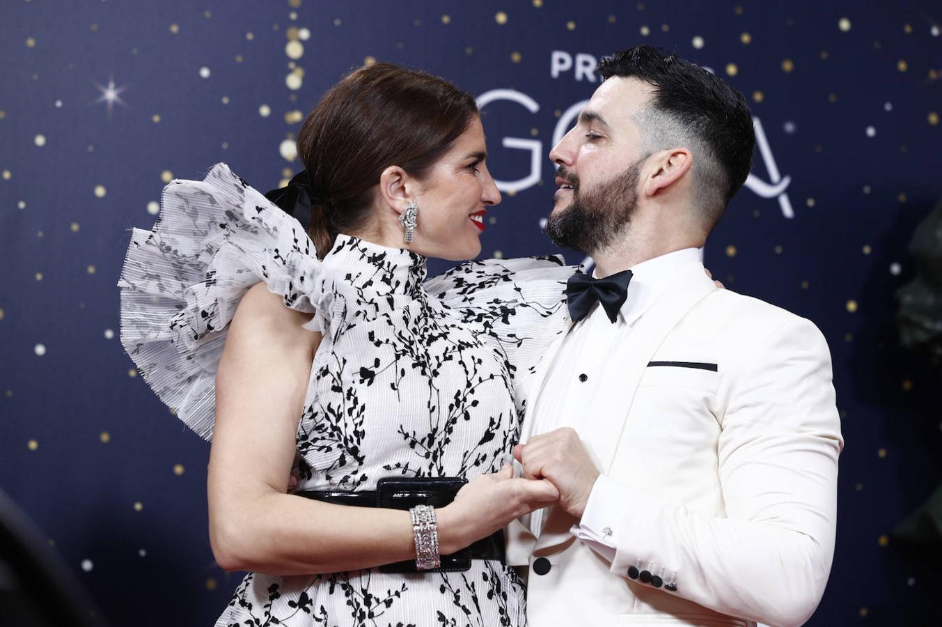 Parejas en la alfombra roja de los Premios Goya 2020: Lucía Jiménez y Fran Perea