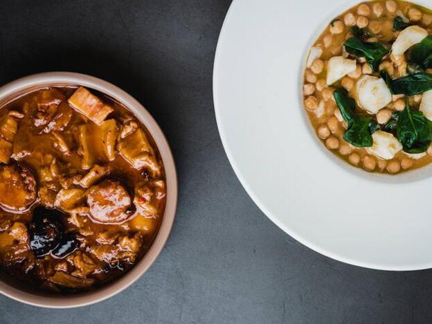 Los deliciosos callos y el potaje de Prístino.