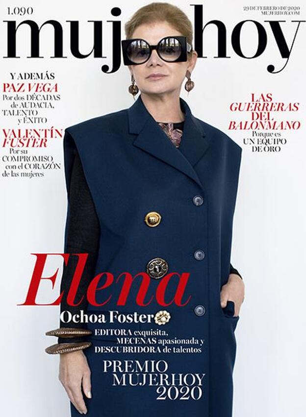 Elena Ochoa Foster, la dama del arte, portada de Mujerhoy