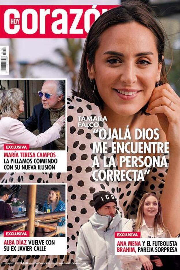 Tamara Falcó se encomienda a Dios para encontrar pareja en la portada de 'Hoy Corazón'