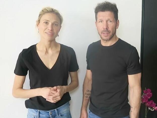 Carla Pereyra y el Cholo Simeone lanzan una campaña para la compra de material médico
