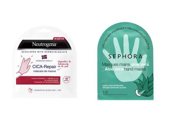 1. Neutrogena Cica Repair Mascara de Manos, 4,95 euros / 2. Mascarilla para manos de Sephora Collection, 2 euros.