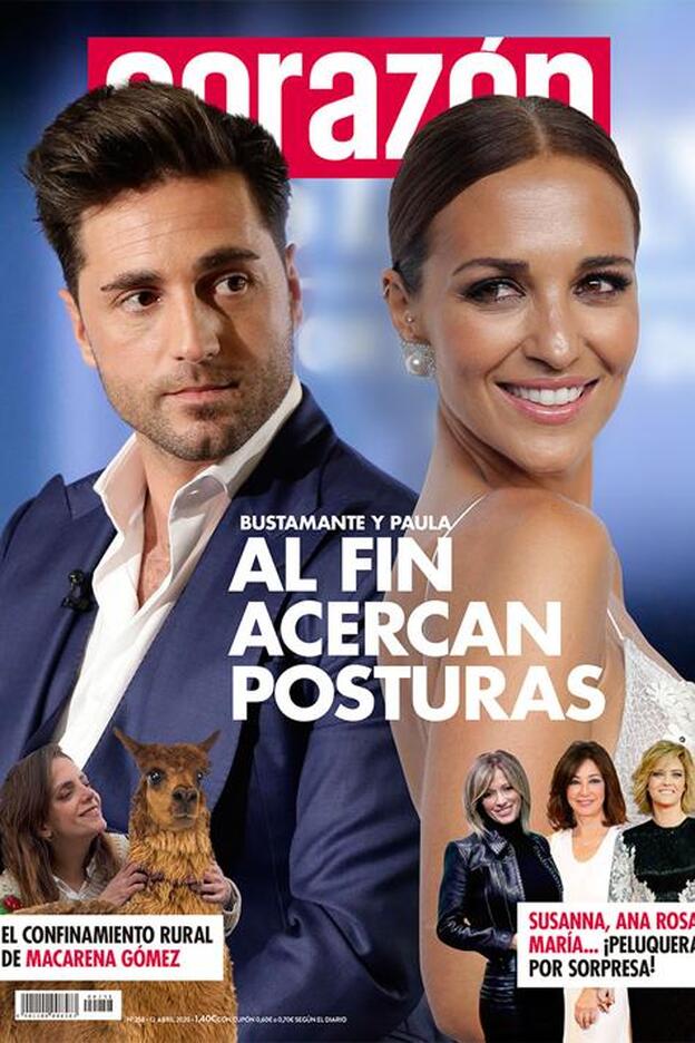 Paula Echevarría y David Bustamante acercan posturas, portada de 'Hoy Corazón'