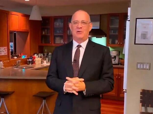 La reaparición en televisión de Tom Hanks tras recuperarse del coronavirus: un discurso emotivo con pinceladas de sentido del humor y crítica