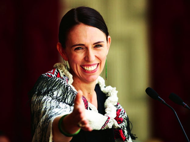 Ardern, el pasado febrero, en el Waitangi Day, fiesta nacional de Nueva Zelanda./getty