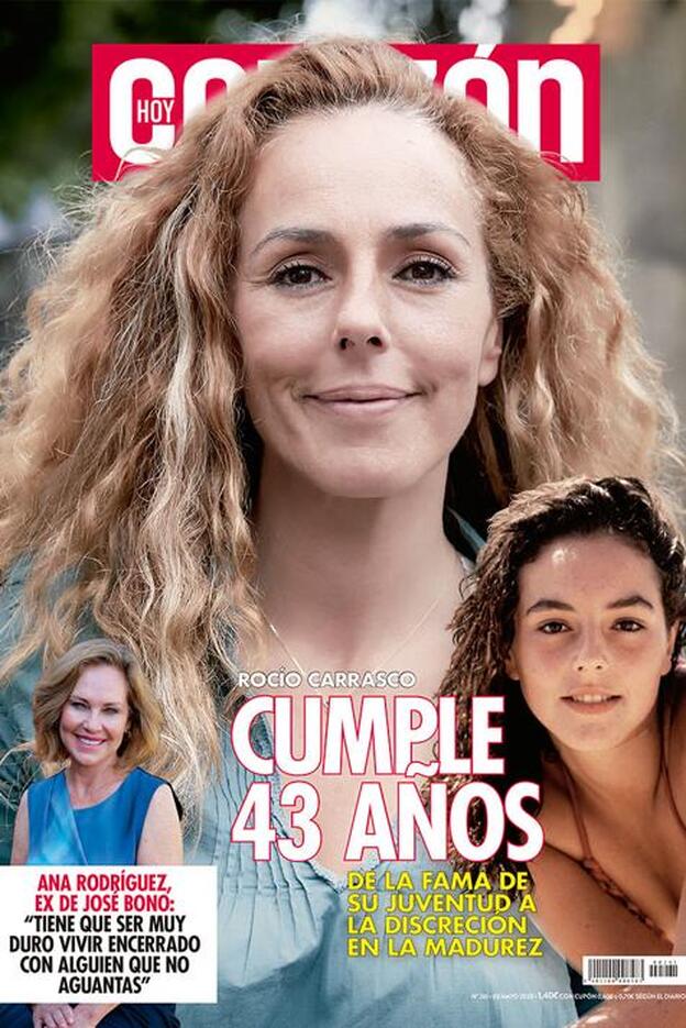 Los 43 años de Rocío Carrasco, portada de 'Hoy Corazón'