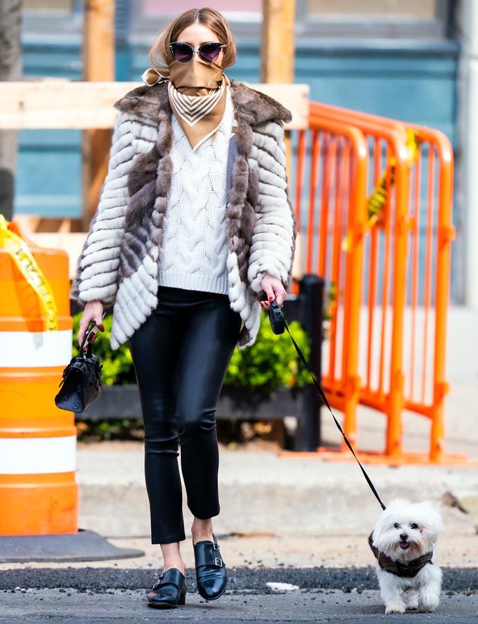 Los mejores looks de Olivia Palermo con mascarilla