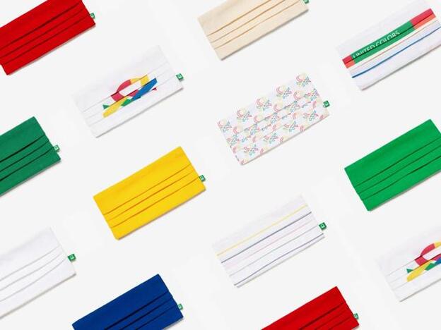 Benetton y otras firmas low cost que ya tienen mascarillas de tela reutilizables con diseños ideales