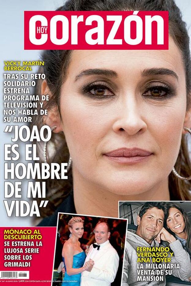 Vicky Martín Berrocal habla del amor de su vida en la portada de 'Hoy Corazón'