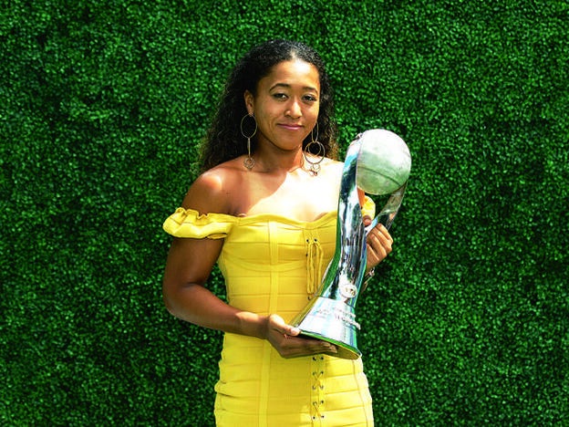 Con el trofeo del Miami Open de tenis./getty